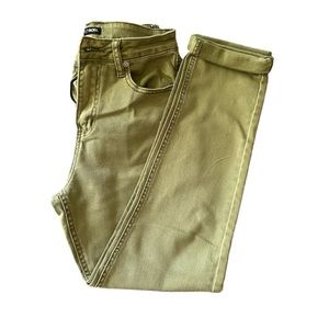 Worlds Best Mom High Rise Jeans-Olive